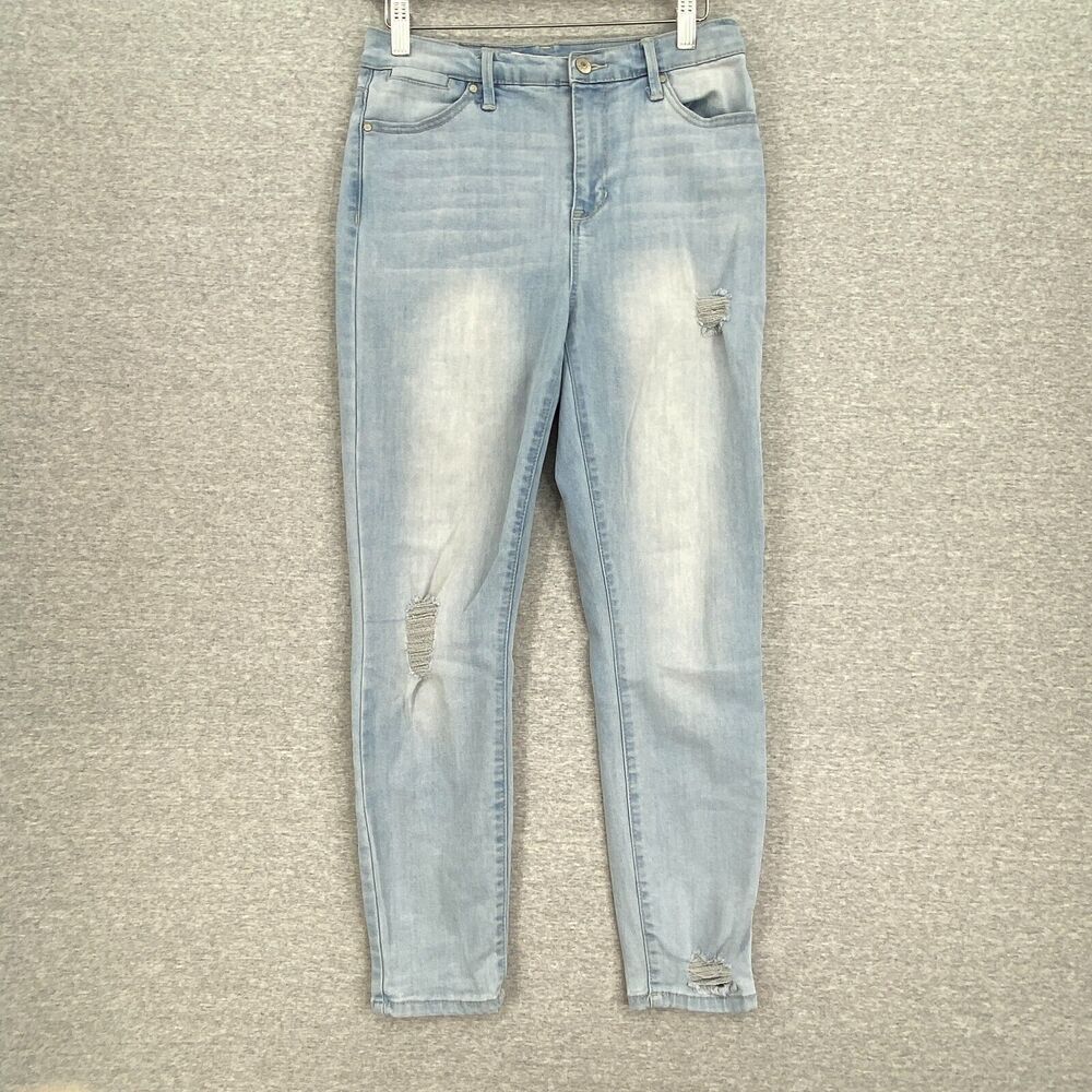 Celebrity Pink Jeans Junior 7/28 Denim High Rise Ankle Skinny Stretch Light Wash